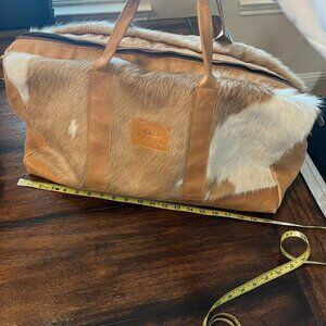 CANOE Brand Cowhide Weekender Overnight Bag!! Discontinued!!